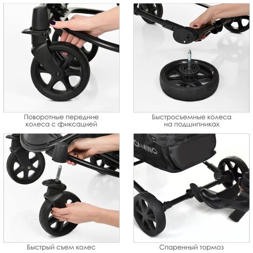 Коляска прогулочная El Camino ME 1011L ZETA Pale Pink рожевий**