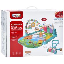 Розвиваючий Килимок для немовляти 2в1 668-31 КАТАЛКА-Ходунки / з підвісками / Для дівчинки та хлопчика / 2 види