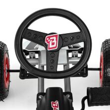 Дитячий педальний карт на гумових колесах Bambi kart M 4039-1 з ручним гальмом / колір білий**