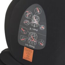 Автокрісло дитяче з бустером 2в1 YB706A-група Red 1+2+3 вік 1-12 років / колір червоний