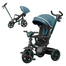 Дитячий триколісний велосипед-коляска TILLY DYNAMIC T-3810 GREEN з батьківською ручкою зелений