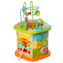 Дерев'яна Розвиваюча іграшка TREE TOYS MD 2190 Бизиборд Лабіринт Ксилофон Сортер ін**