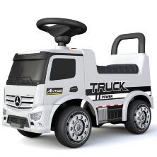 Дитяча каталка-толокар Джип ВАНТАЖІВКА 656-1 Mercedes Мерседес "Truck Power" з музикою / білий